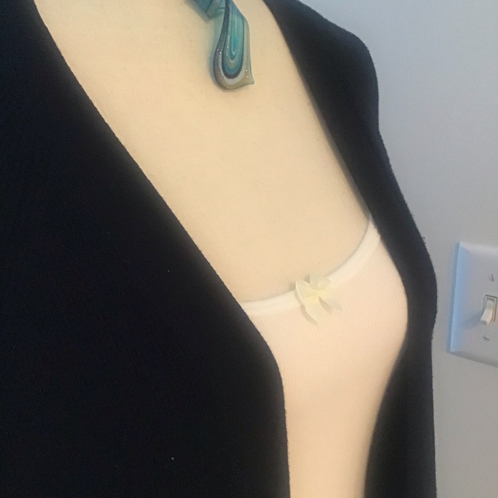 Black pocket knot cardigan - Picture 6 of 9